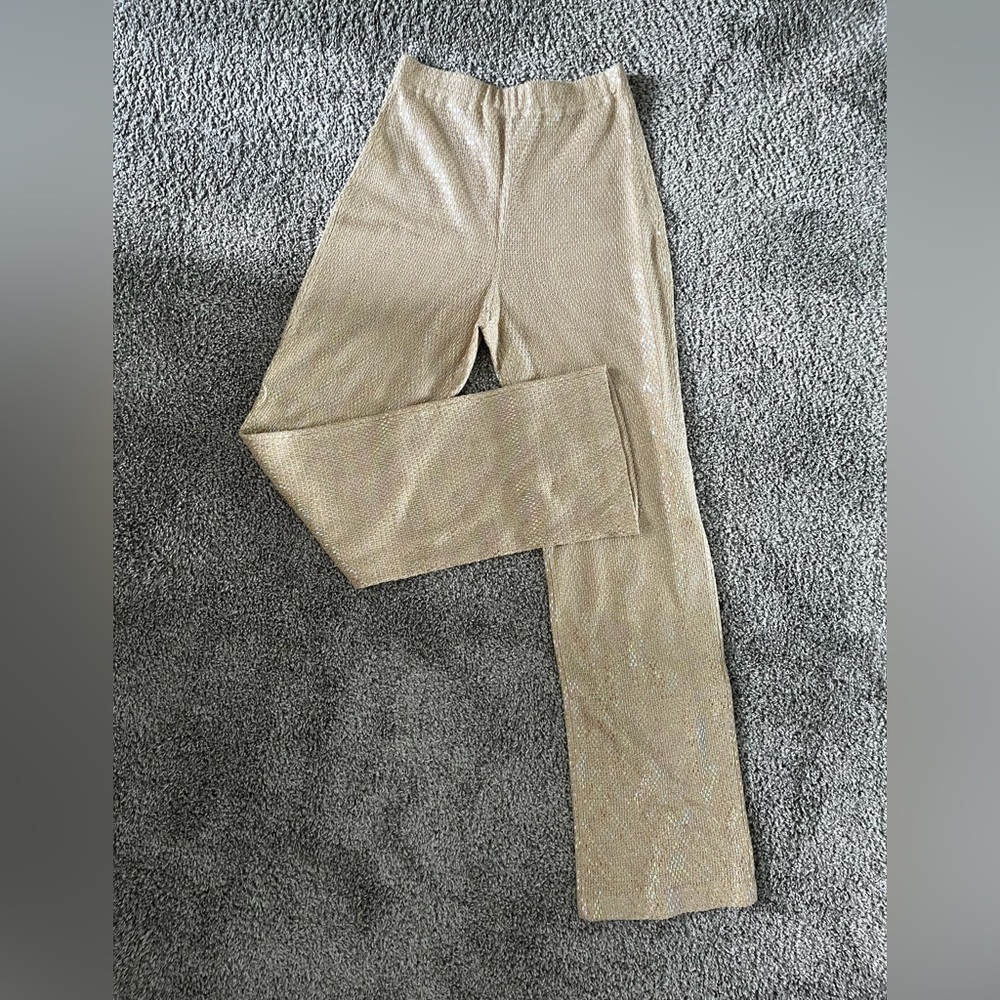 St. John Cream Straight Leg Pants